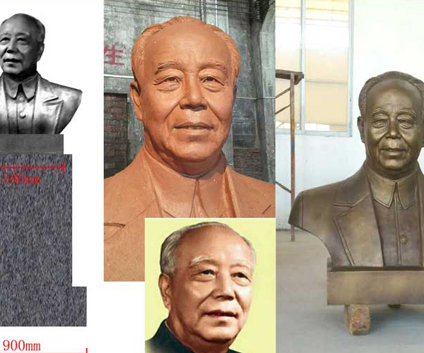 人物半身雕像-铸铜雕塑